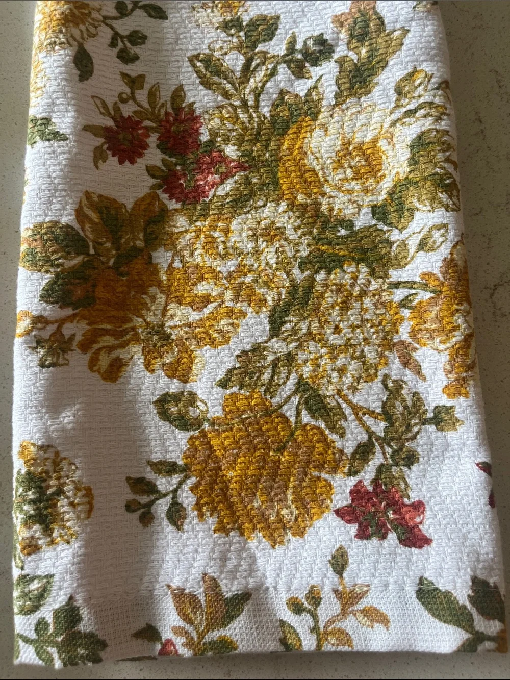 Ralph Lauren Yellow, Green & Red Floral Kitchen Towel (set of 2)